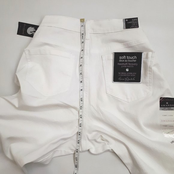 GLORIA VANDERBILT Amanda Classic Tapered Leg Jeans in Vintage White DGVB2692-VWT - Picture 8 of 16